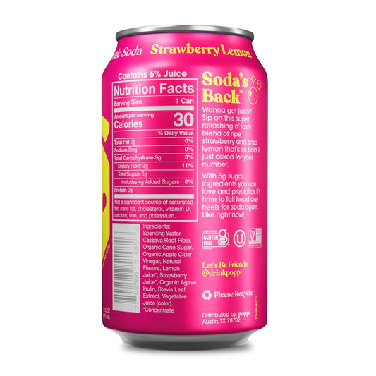 Poppi_Sparkling_Prebiotic_Soda_Beverage_with_Apple_Cider_Vinegar,_Seltzer_Water_and_Fruit_Juice,_Strawberry_Lemon_Flavor,_12_Fl_Oz,_1_Count,_Packaging_May_Vary