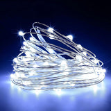 Timer Led Fairy Lights,1 Pack Mini Battery Powered Silver Wire Starry Tiny String Light,Battery Operated Micro Lights for Bedroom,Christmas,Parties,Wedding,Centerpiece,Decoration (5m/16ft Warm White)
