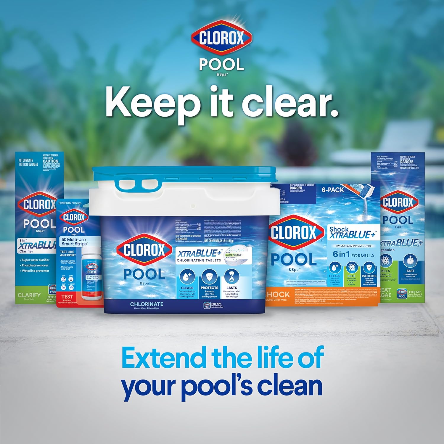 Clorox®_Pool&Spa™_Shock_XTRABLUE®_Plus,_Kills_Bacteria_&_Algae_in_Swimming_Pools,_Swim-Ready_in_15_Minutes,_(12-Pack),_Granular