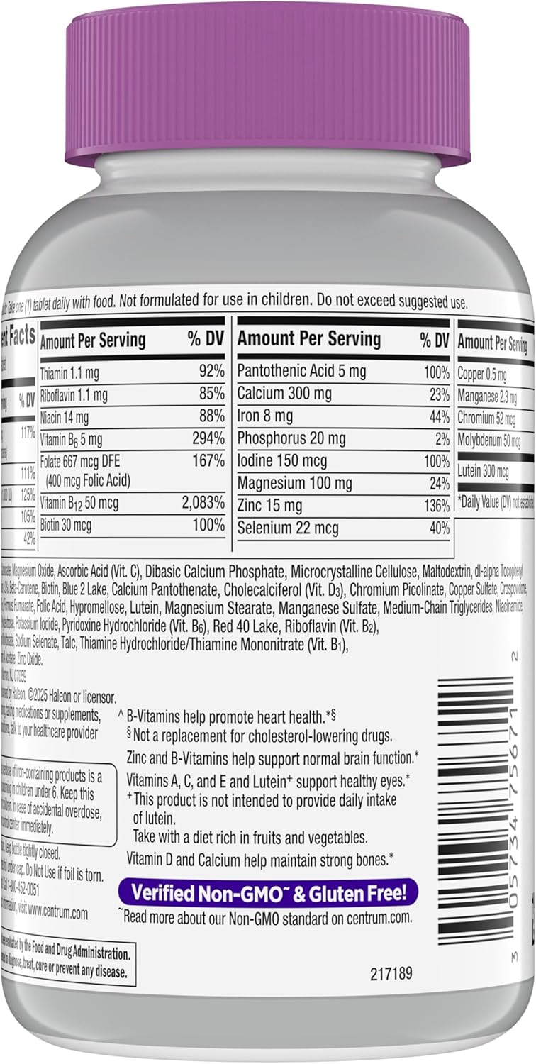 Centrum_Silver_Women's_Multivitamin_for_Women_50_Plus,_Multivitamin/Multimineral_Supplement_with_Vitamin_D3,_B_Vitamins,_Non-GMO_Ingredients,_Supports_Memory_and_Cognition_in_Older_Adults_-_200_Ct
