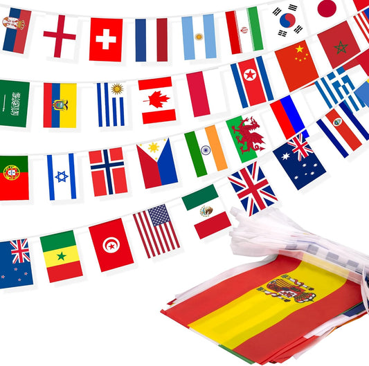 100_Countries_String_Flag,_82_ft_International_Flags_Bunting_Banner,_World_Flag_Banner_Decoration_for_World_Cup_Party,_School,_Sports_Game_Events,_Grand_Opening,_Classroom