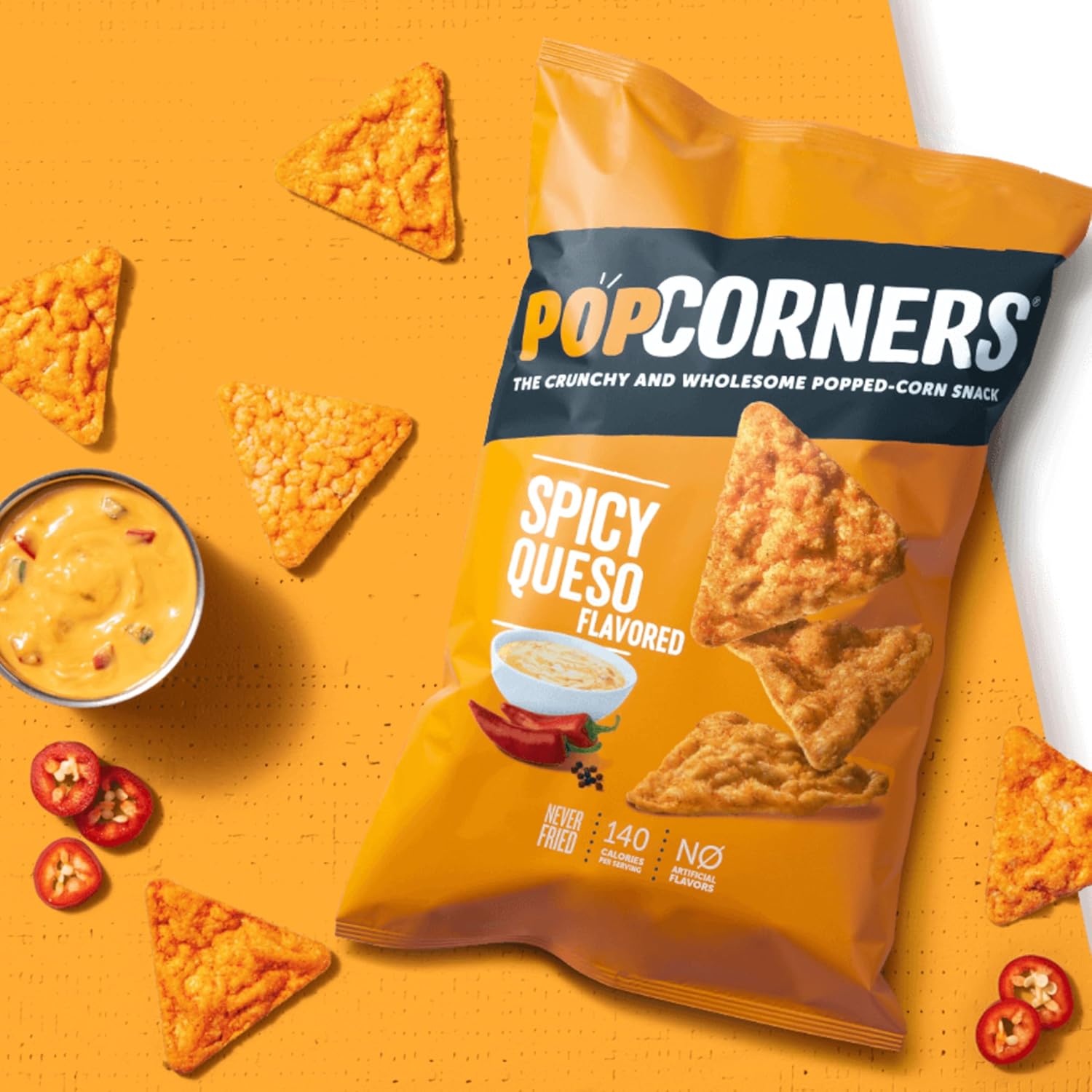 PopCorners_Popped_Corn_Snack_Chips,_Spicy_Queso,_5_Oz