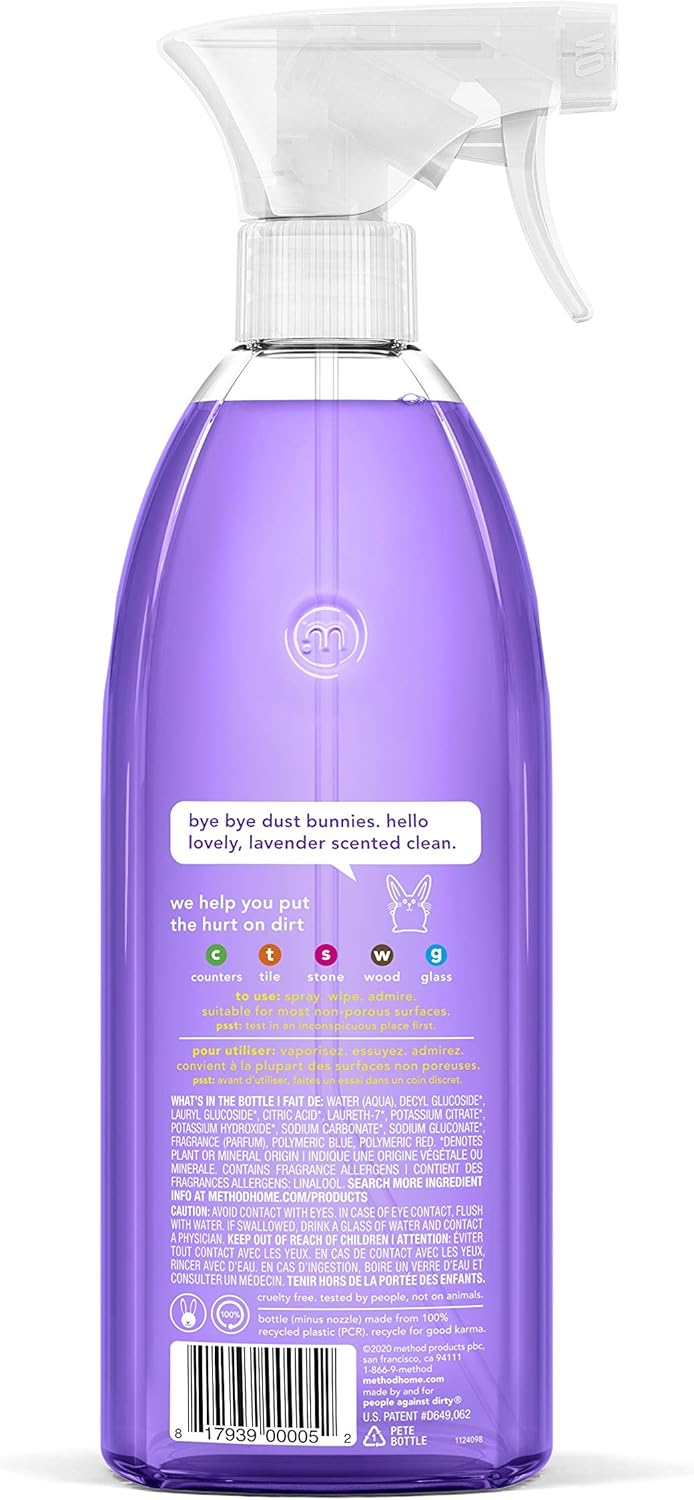 Method_All-Purpose_Cleaner_Spray,_French_Lavender,_Perfect_for_Most_Counters,_Tiles_and_More,_28_Fl_Oz,_(Pack_of_4)
