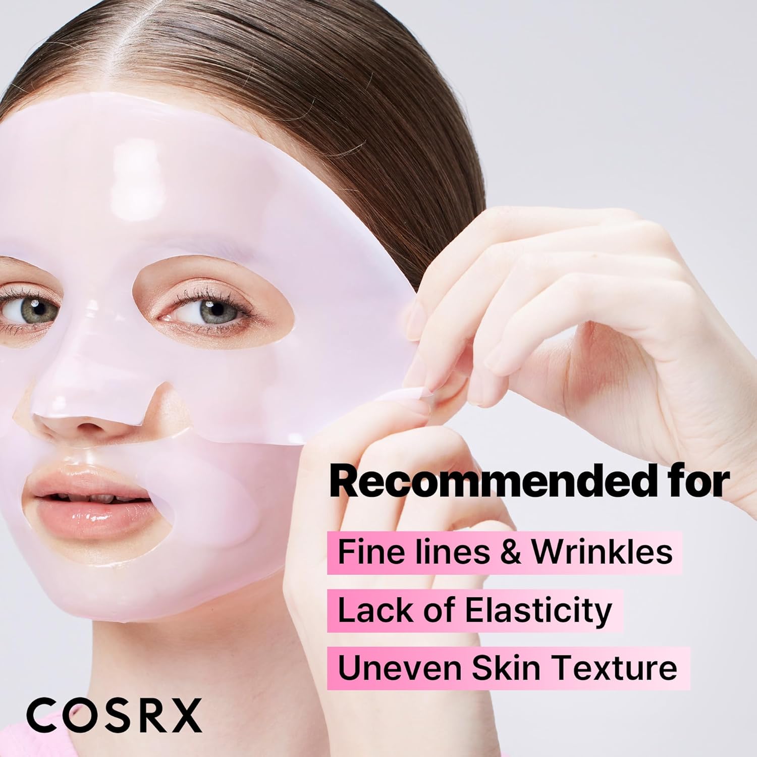 COSRX_Pink_Peptides_Collagen_Lifting_Glow_Hydrogel_Face_Masks_Skincare_3_EA,_Collagen_Face_Mask,_Travel_Essentials,_Overnight_Face_Mask,_Korean_SkinCare