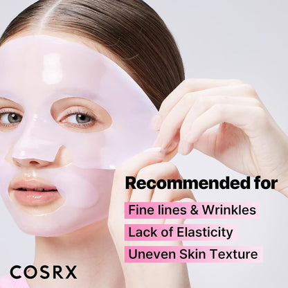 COSRX_Pink_Peptides_Collagen_Lifting_Glow_Hydrogel_Face_Masks_Skincare_3_EA,_Collagen_Face_Mask,_Travel_Essentials,_Overnight_Face_Mask,_Korean_SkinCare