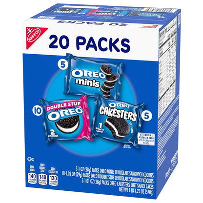 OREO_Lovers_Variety_Pack,_OREO_Minis_and_Double_Stuf_Chocolate_Sandwich_Cookies,_OREO_Cakesters_Soft_Snack_Cakes,_20_Snack_Packs