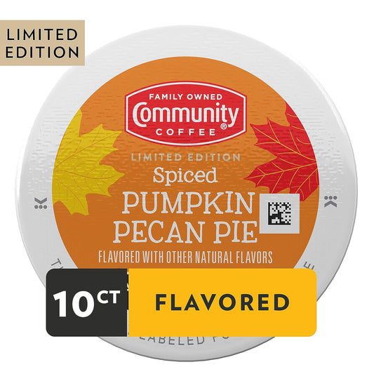 Community_Coffee_Spiced_Pumpkin_Pecan_Pie_Flavored_Coffee_Pods,_10_count,_Medium_Roast_Compatible_with_Keurig_2.0_K-Cup_Brewers_(10_pods)