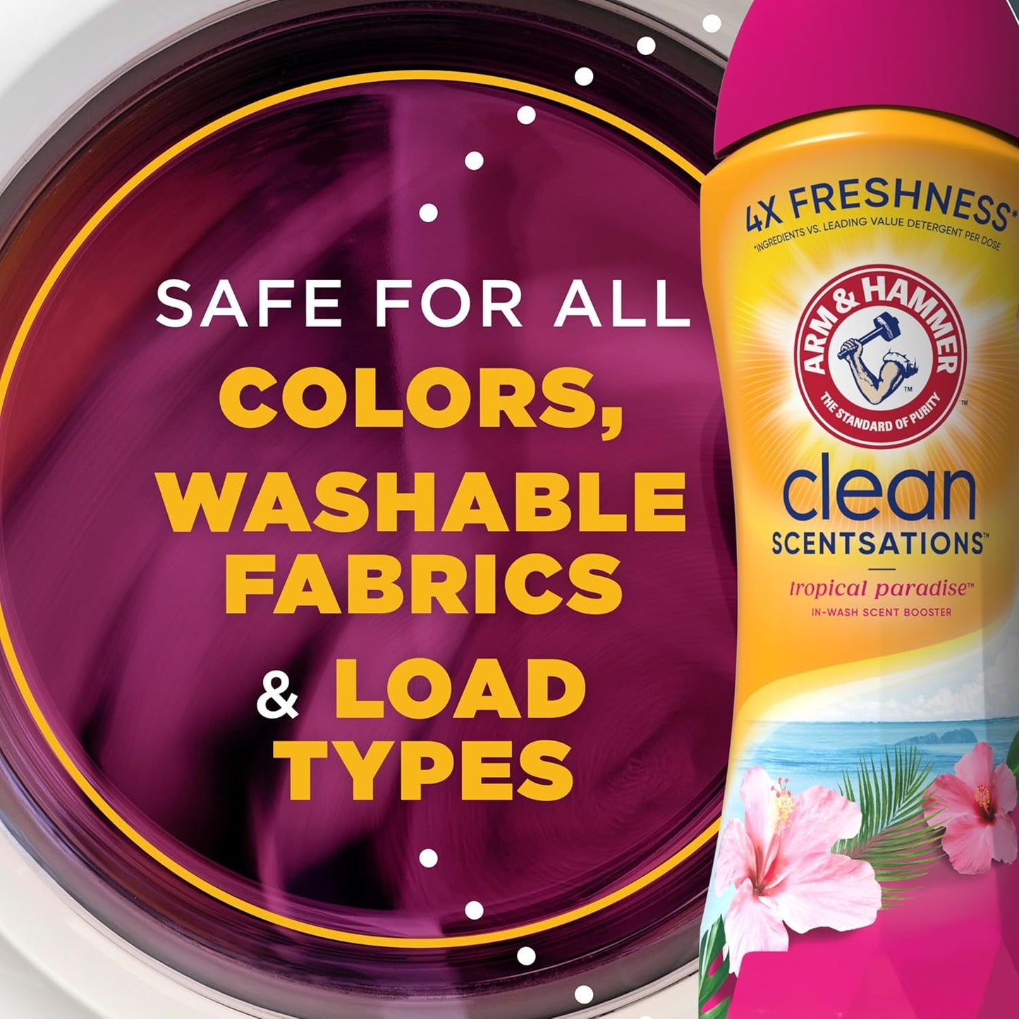 ARM_&_HAMMER_Clean_Scentsations_In-Wash_Scent_Booster,_Laundry_Scent_Booster_Tropical_Paradise_scent,_45_Oz