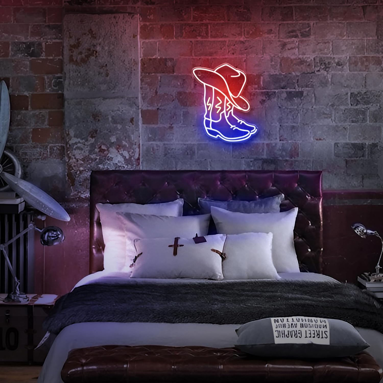 Kavaas_Cowboy_Boot_Neon_Sign,_Neon_Cowboy_Hat_Sign_for_Wall_Decor_|_Western_Neon_Sign_for_Bedroom,_Bar,_Office,_Man_Cave_-_Best_Gifts_for_Rodeo_Enthusiast,_Birthday,_Christmas