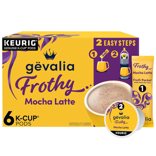 Gevalia_Frothy_2-Step_Artificially_Flavored_Mocha_Latte_Espresso_Style_K-Cup_Coffee_Pods_&_Froth_Packets_Kit,_6_ct_Box