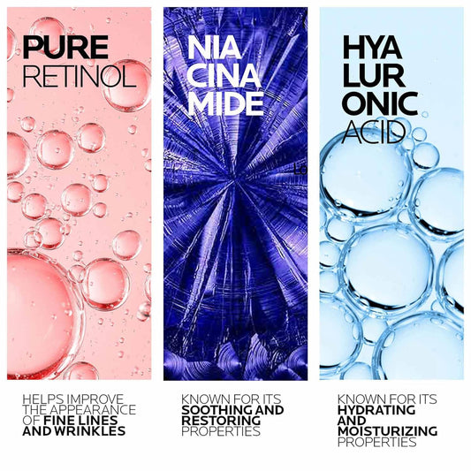 La_Roche-Posay_Pure_Retinol_Face_Serum_with_Niacinamide_(Vitamin_B3)_&_Hyaluronic_Acid_|_Gentle_Anti-Aging_Retinol_Serum_for_Fine_Lines_&_Wrinkles_|_Dermatologist_Tested_for_Sensitive_Skin,_1.0_fl_oz