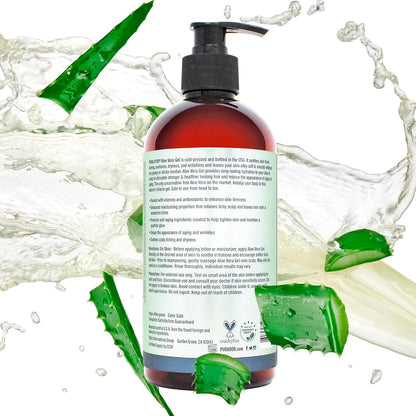 PURA_D'OR_16_Oz_ORGANIC_Aloe_Vera_Gel_-_Lavender_-_All_Natural_-_ZERO_Artificial_Preservatives_-_Deeply_Hydrating_&_Moisturizing_-_Sunburn,_Bug_Bites,_Rashes,_Small_Cuts,_Eczema_Relief_-_Skin_&_Hair