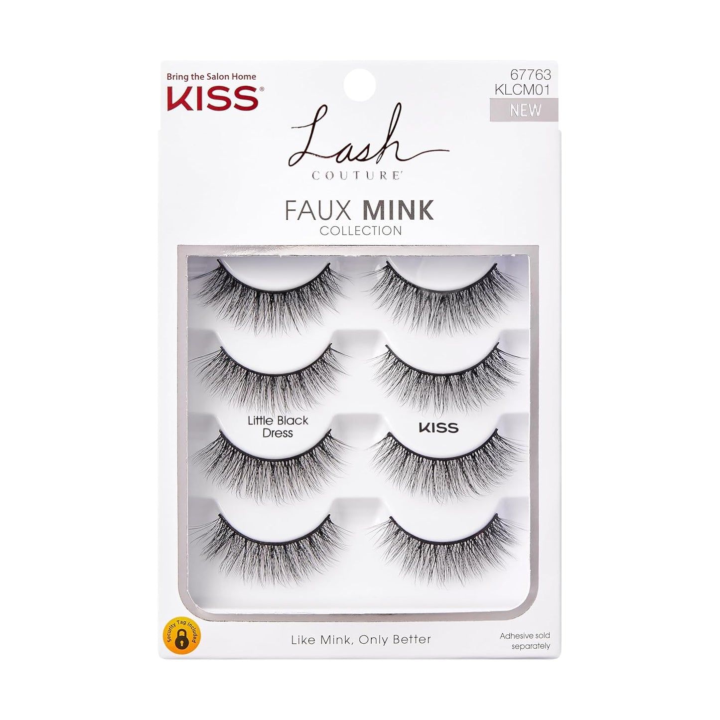 KISS_Lash_Couture_Faux_Mink_False_Eyelashes_Multipack,_‘Little_Black_Dress’,_12mm,_Multiple_Lengths,_Reusable,_Cruelty_Free,_Vegan,_Exclusive_knot-free_lash_band,_4_Pairs