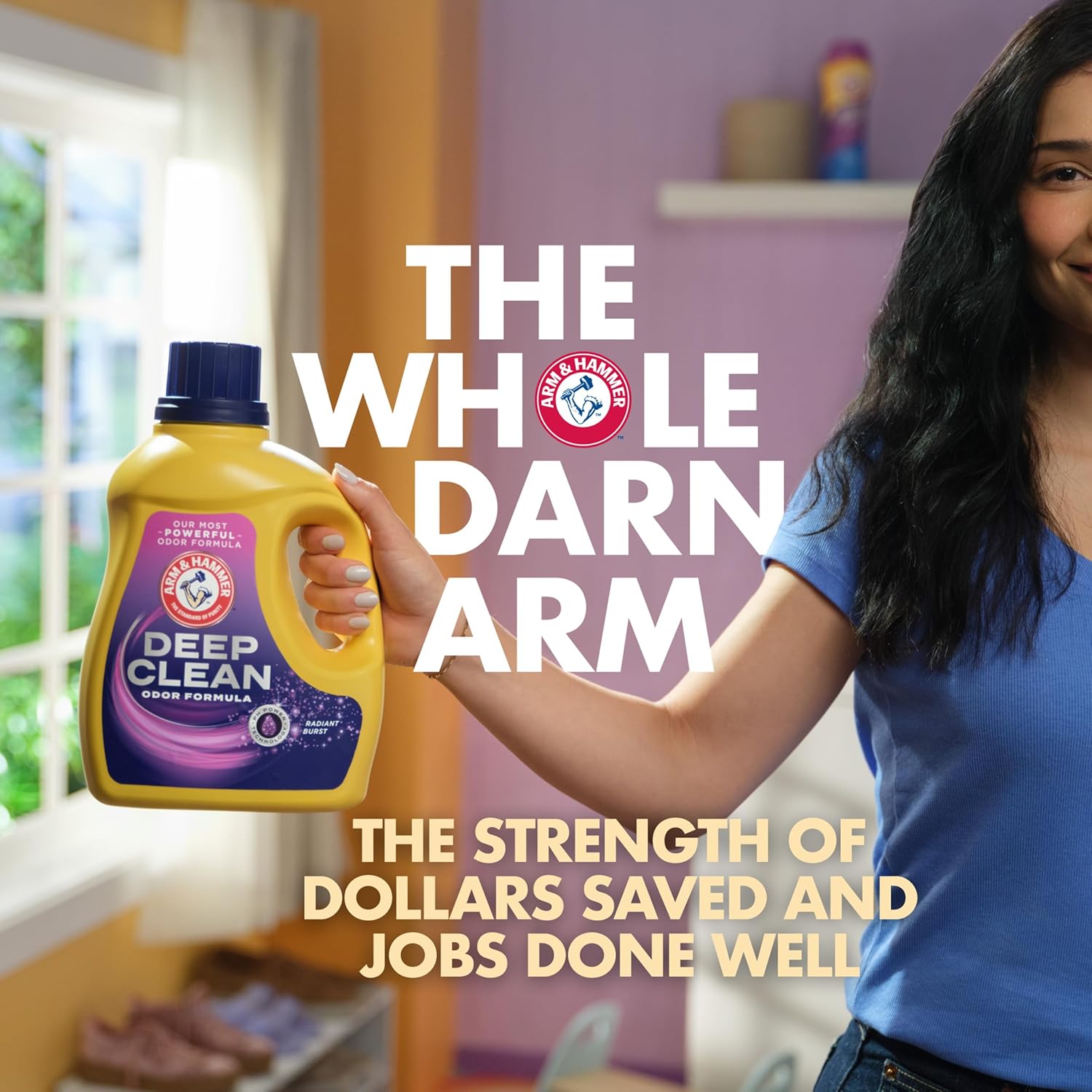 ARM_&_HAMMER_Deep_Clean_Odor_Formula_Laundry_Detergent_Power_Paks,_Radiant_Burst_Scent,_32_Count,_32_Loads