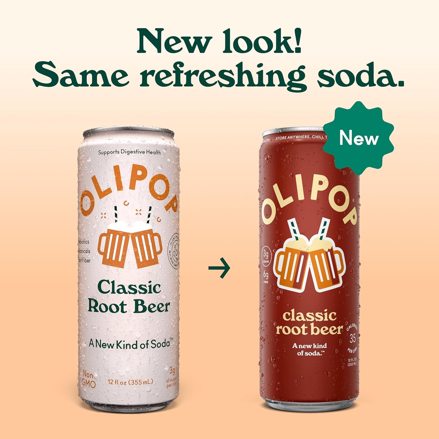 OLIPOP_Prebiotic_Soda_Pop,_Classic_Root_Beer,_Pantry_Pack_Packed_with_Prebiotics,_Fiber,_and_Botanicals,_Gluten_Free,_GMO_Free,_12oz_Skinny_(12-Cans)