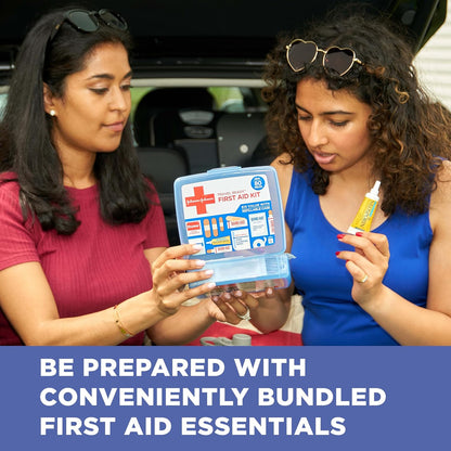 BAND-AID_Brand_Travel_Ready_Portable_Emergency_First_Aid_Kit,_Minor_Wound_Care,_Perfect_for_Home,_Car,_Camping,_Travel_&_Outdoor_Essentials,_Supplies_Include_Bandages,_Neosporin_&_Tylenol,_80_Piece