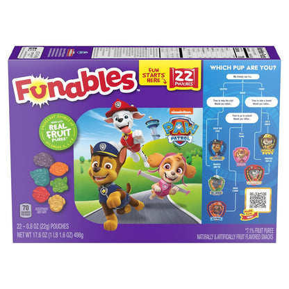 Funables_Fruity_Snacks,_PAW_Patrol,_Assorted_Fruit,_Flavored_Snacks,_0.8_oz_22_ct