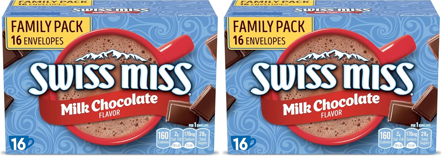 Swiss_Miss_Milk_Chocolate_Flavored_Hot_Cocoa_Mix,Family_Pack,Hot_Cocoa_Bar_Supplies,1.38_oz.,16-Count_Envelopes,(Pack_of_2)