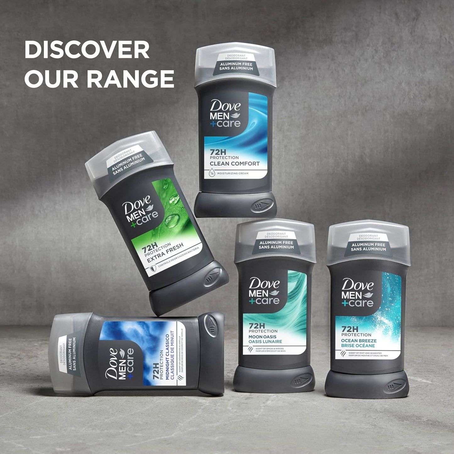 DOVE_MEN_+_CARE_Deodorant_Stick_for_Men_Clean_Comfort_4_Count_Aluminum_Free_72-Hour_Odor_Protection_Mens_Deodorant_with_1/4_Moisturizing_Cream_3_oz_(Pack_of_4)