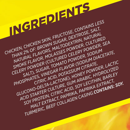 Slim_Jim_Chicken_Sticks,_Buffalo_Wild_Wings_Honey_BBQ_Seasoned,_7g_Protein_per_Serving,_Snack_Size,_Father's_Day_Snack_Gift_for_Dad,_0.28_oz._(14_Count)