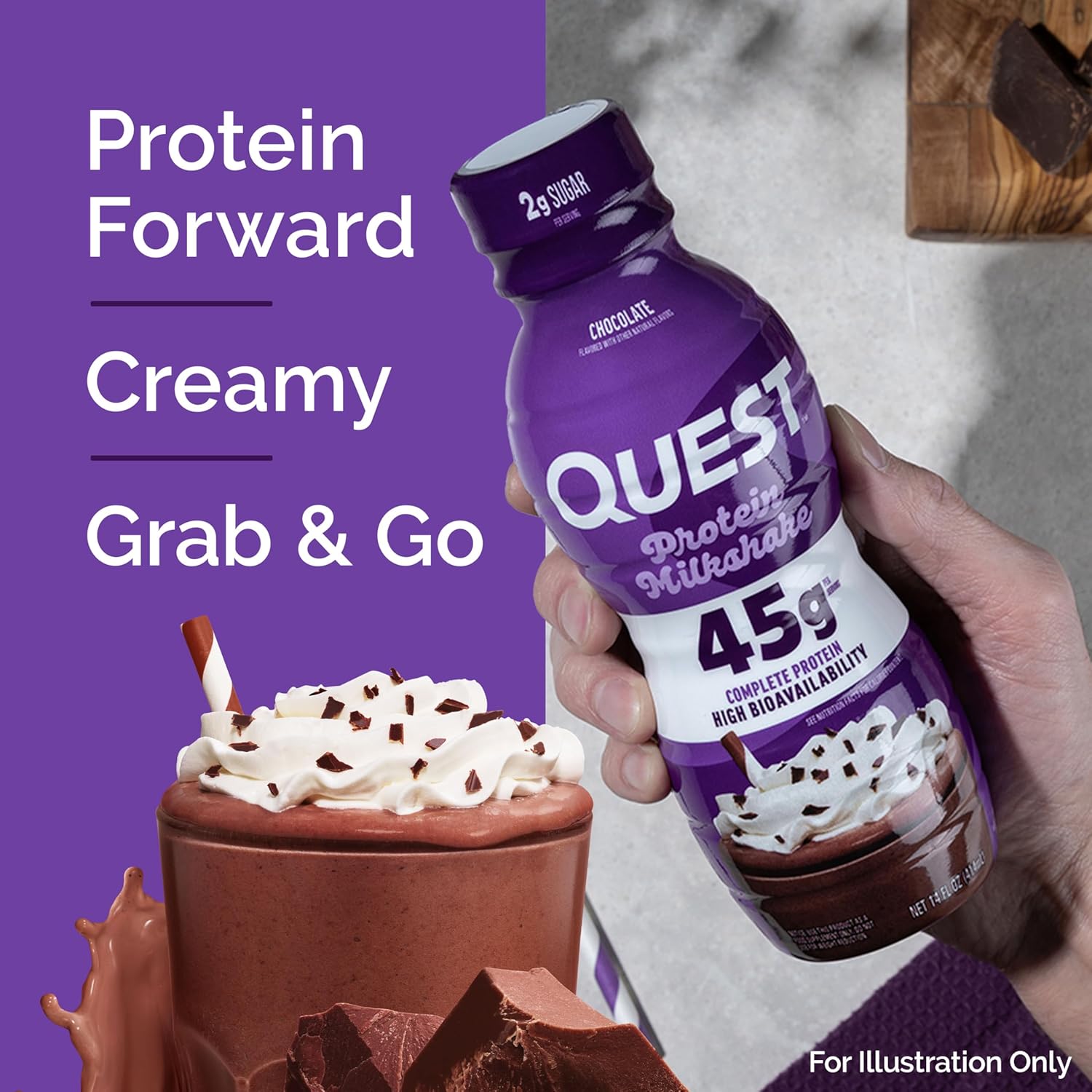 Quest_Nutrition_Chocolate_Protein_Shake,_45g_Protein,_2g_Sugar,_4g_Net_Carbs,_Ready_to_Drink,_Gluten_Free,_12_Count
