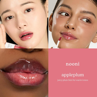 NOONI_Korean_Lip_Oil_-_Appleplum_|_Long-Lasting,_Moisturizing,_Plumping,_Revitalizing_for_Dry_Lips,_Waterproof,_No_Peel_Off,_Korean_Tint,_Hydrating_Lip_Stain,_Nourishing_Crystal_Clear,_0.12_FL_Oz