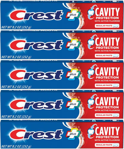 Crest_Fluoride_Anticavity_Toothpaste,_Prevents_Cavities_Before_They_Start,_Regular_Paste,_8.2_Ounce_(Pack_of_5)