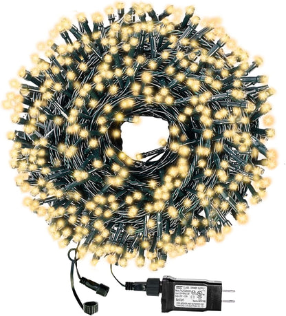 Decute_300LED_Christmas_String_Lights_Outdoor_Waterproof_105FT_UL_Certified_with_End-to-End_Plug_8_Modes,_Warm_White_Indoor_Starry_Fairy_Lights_for_Christmas_Tree_Patio_Garden_Wedding_Party_Decor