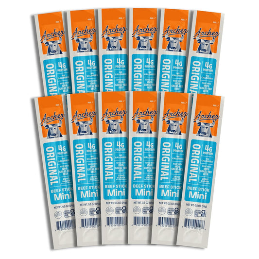 Archer_Jerky_Mini_Beef_Jerky_Sticks_-_Grass_Fed_Beef_Sticks_Individually_Wrapped,_Bulk_Snack_Packs_for_Adults,_Gluten_Free,_Paleo,_Keto,_Low_Carb_-_.5_oz_(Pack_of_12)