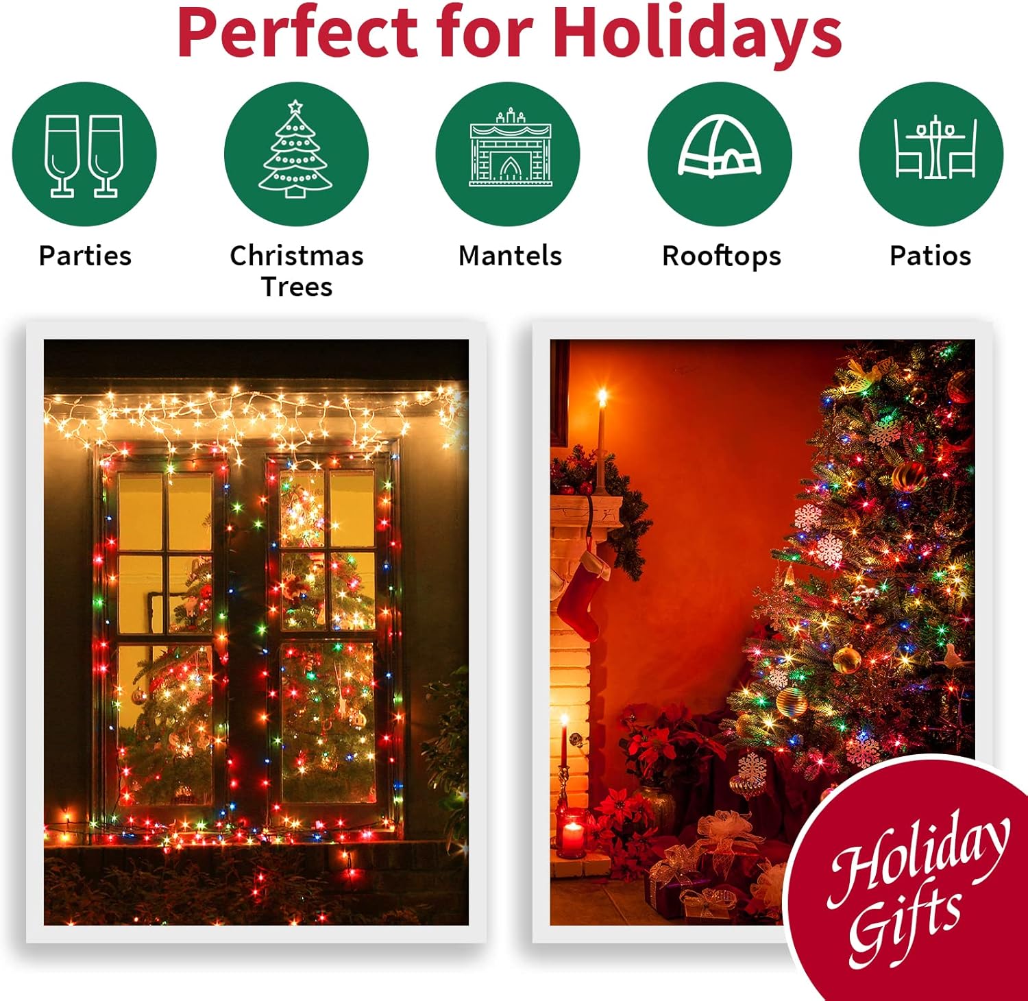 LAMPHOME_100_LED_Count_Multi_Christmas_Lights_-_21.6FT_LED_Mini_String,_Mini_led_Lights_for_Indoor_Outdoor_Home_Holiday_Party_Wedding_Independence_Day_Decoration