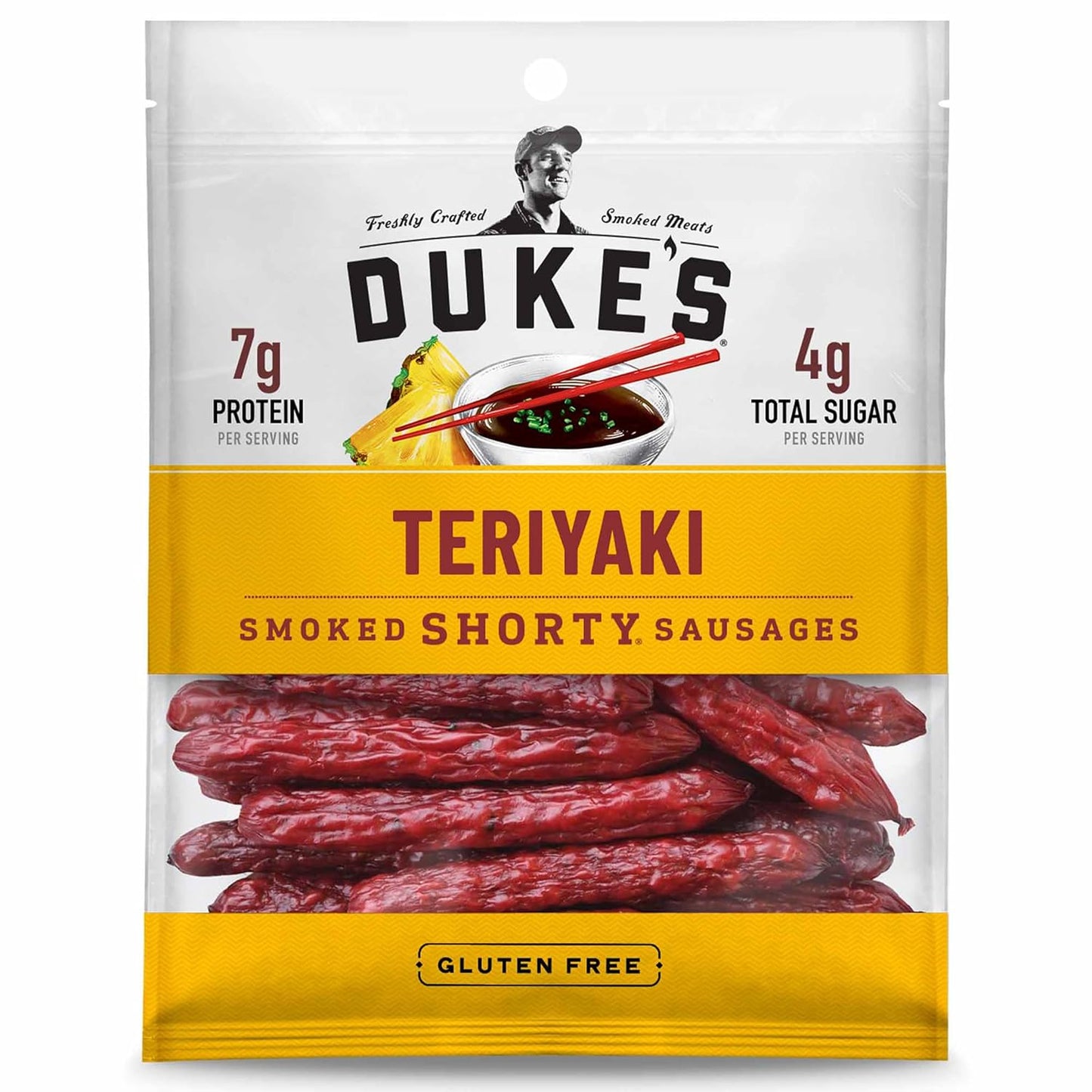 Duke's_Pork_Teriyaki_Smoked_Shorty_Sausages,_7g_Protein_Per_Serving,_5_oz.
