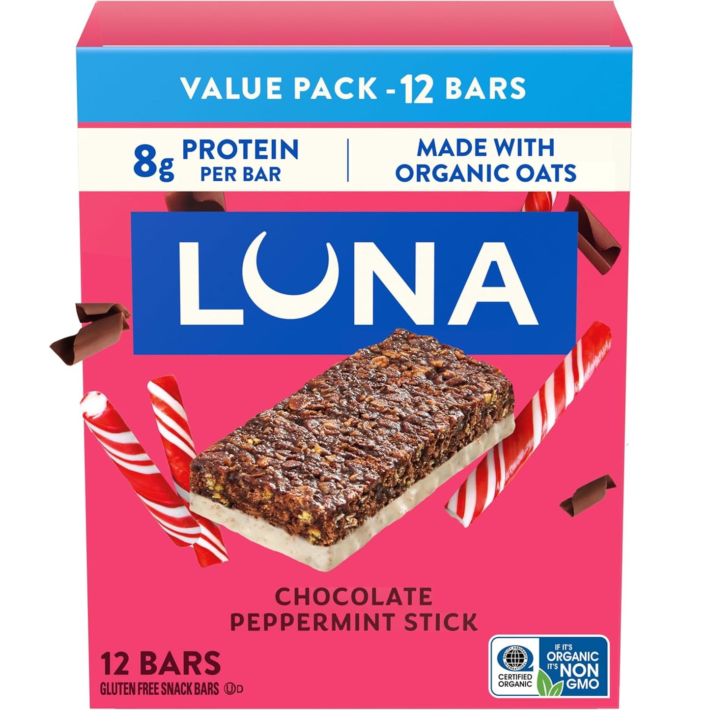 LUNA_Bar_-_Chocolate_Peppermint_Stick_Flavor_-_Gluten_Free_Snack_Bars_-_Non-GMO_-_Protein_Bars_-_Made_with_Organic_Oats_-_Value_Pack_(12_Pack)