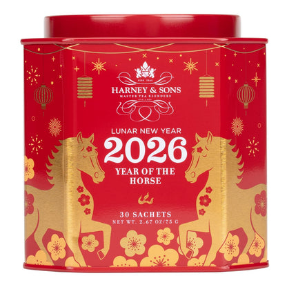 Harney_&_Sons_Lunar_New_Year_2026_Tea,_Year_of_the_Horse,_Lunar_New_Year_Gift,_Black_tea_with_toasted_rice,_coconut,_sesame_and_caramel_flavor,_30_sachets
