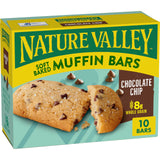 Nature Valley Soft-Baked Muffin Bars, Chocolate Chip, Snack 10 12.4 OZ