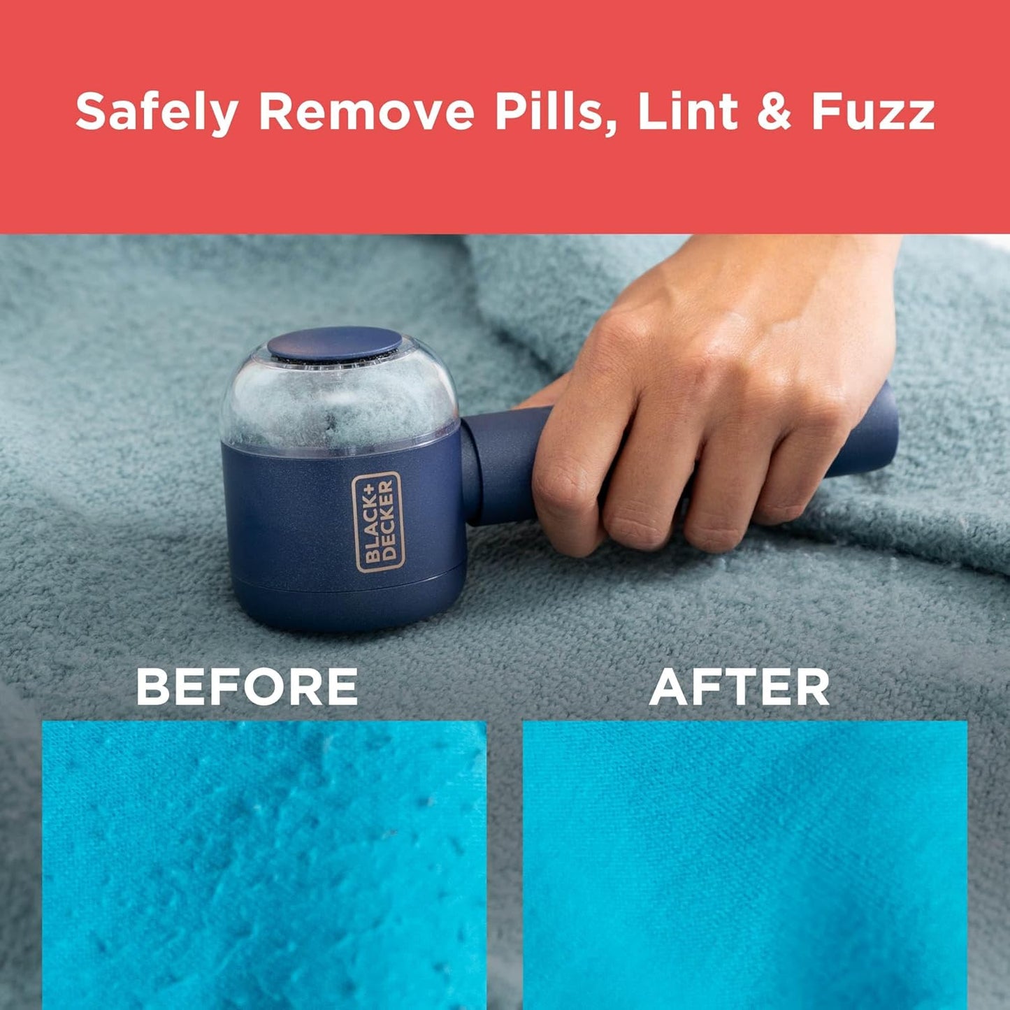 BLACK+DECKER_Rechargeable_USB-C_Fabric_&_Garment_Shaver_–_Large_Capacity_Lint_Remover_for_Clothing_and_Upholstery,_6_Stainless_Steel_Blades