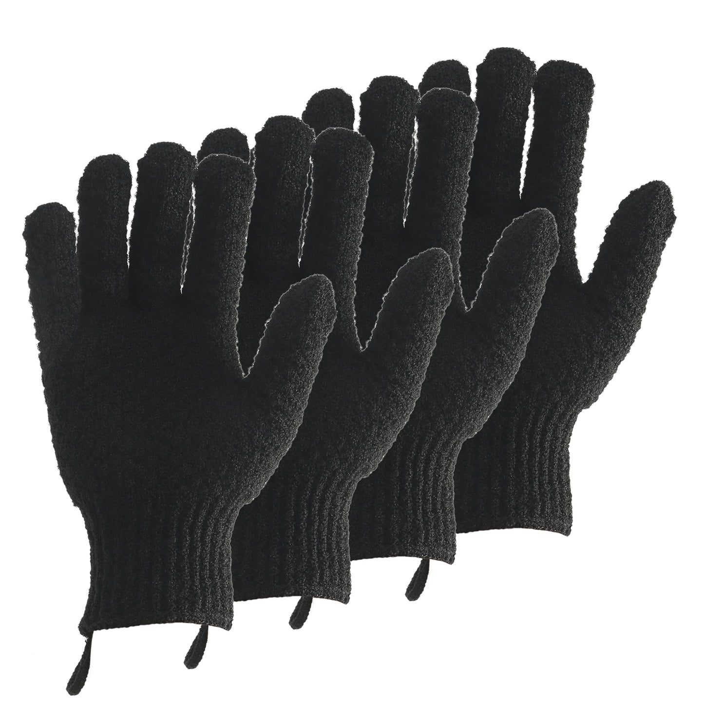 Bath Exfoliating Gloves Scrub - Lengthened and Large Exfoliating Scrubbing Gloves for Shower, Spa, Massage - Scrub Exfoliating Mitts for Body, Face, Hand and Foot