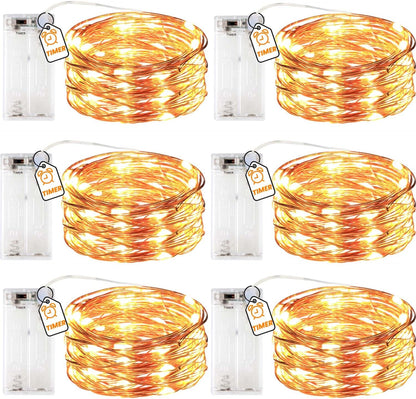 innotree_6_Pack_LED_Fairy_String_Lights_Battery_Operated_with_Timer,_10Ft_30LEDs_Battery_Powered_Copper_Wire_Mini_Firefly_Twinkle_Lights_for_Bedroom,_Christmas,_Wedding,_Party_Decoration,_Warm_White