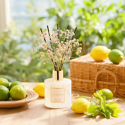 Reed_Diffuser_Set,_Clean_Linen_6.7_fl_oz_Scented_Diffuser_with_Sticks_Home_Fragrance_Reed_Diffuser_for_Bathroom_Shelf_Decor