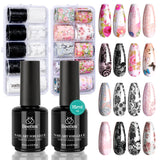 Beetles Nail Foil Glue, Foil Transfer Gel for Nails Stickers Transfer Nail Art Gel Nail Polish Soak Off LED Lamp Required Manicure DIY at Home Nail Gifts for Women