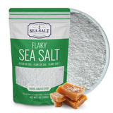 Flaky Hand Harvested Sea Salt Flakes, Baja Fleur de Sel Flake Salt, for Baking and Cooking Fishing, 7 oz Bag