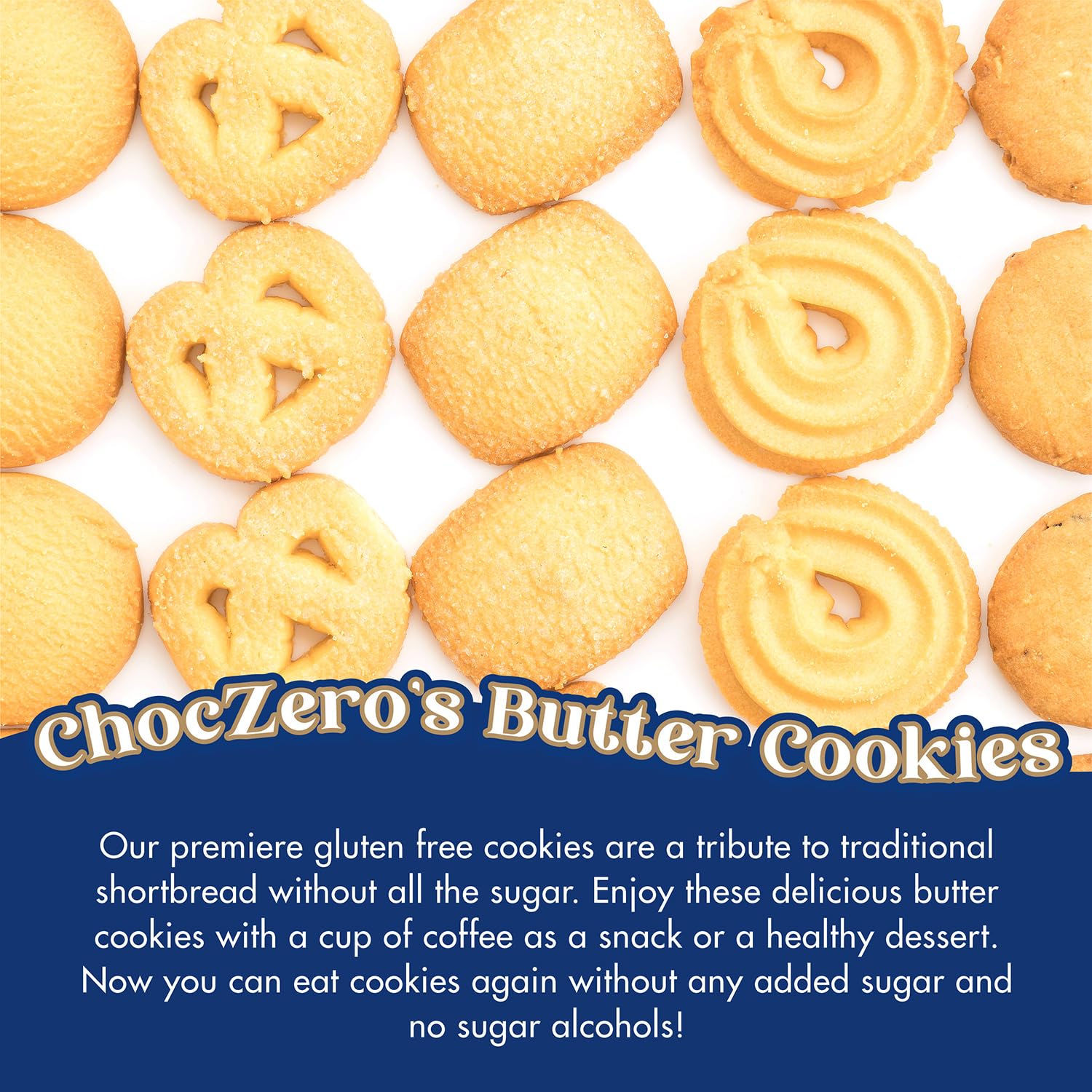 ChocZero_Keto_Butter_Cookies_-_Sugar_Free_Danish_Shortbread_-_Gluten_Free,_Low_Carb_-_8oz,_(Pack_of_1)