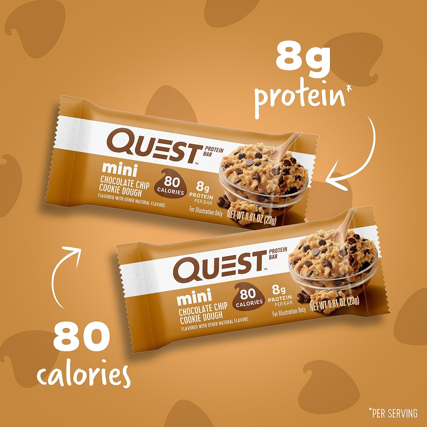 Quest_Nutrition_Mini_Chocolate_Chip_Cookie_Dough_Protein_Bars,_8g_Protein,_1g_Sugar,_2g_Net_Carbs,_Gluten_Free,_14_Count