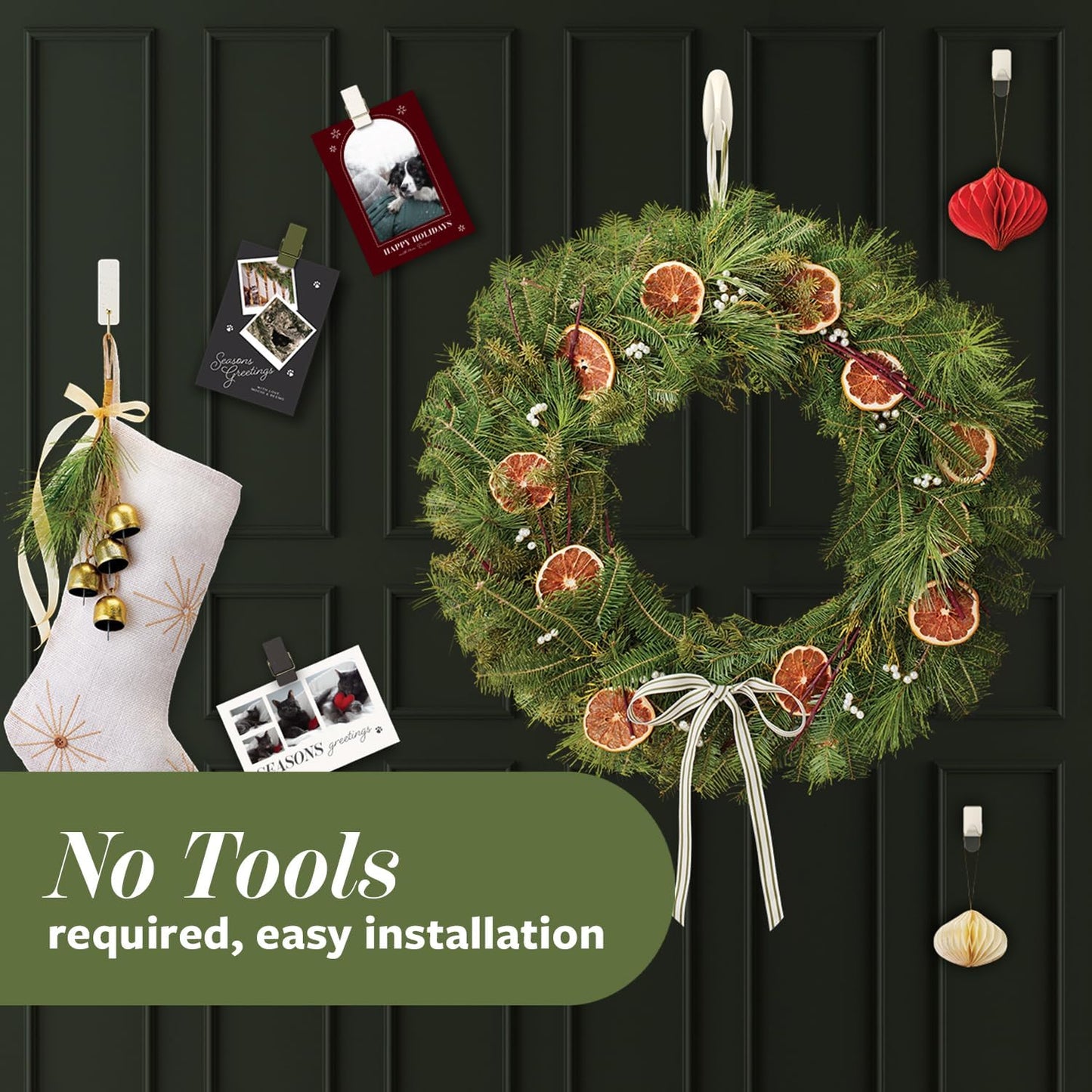 Command_Mixed_Hooks_Pack,_10_Sage_Hooks,_12_Strips_(2_Medium_Hooks,_8_Spring_Clips),_Wall_Hooks_for_Hanging_Christmas_Decorations