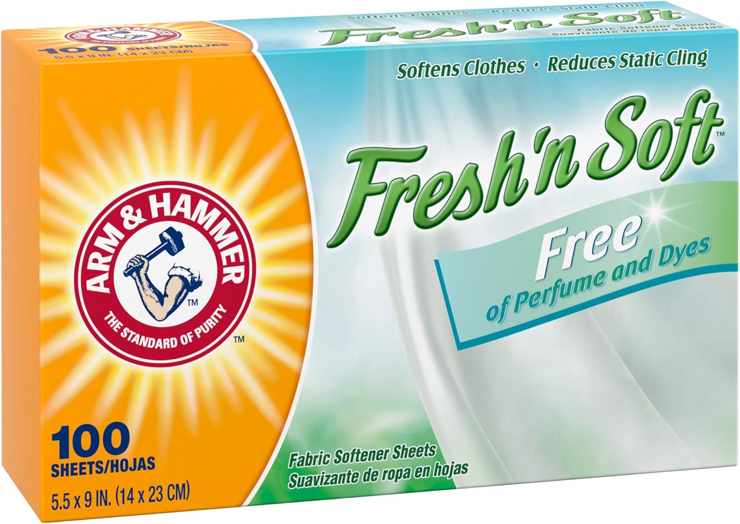 Arm_&_Hammer_Fabric_Softener_Sheets,_Free_of_Perfumes_and_Dyes,_100_ct