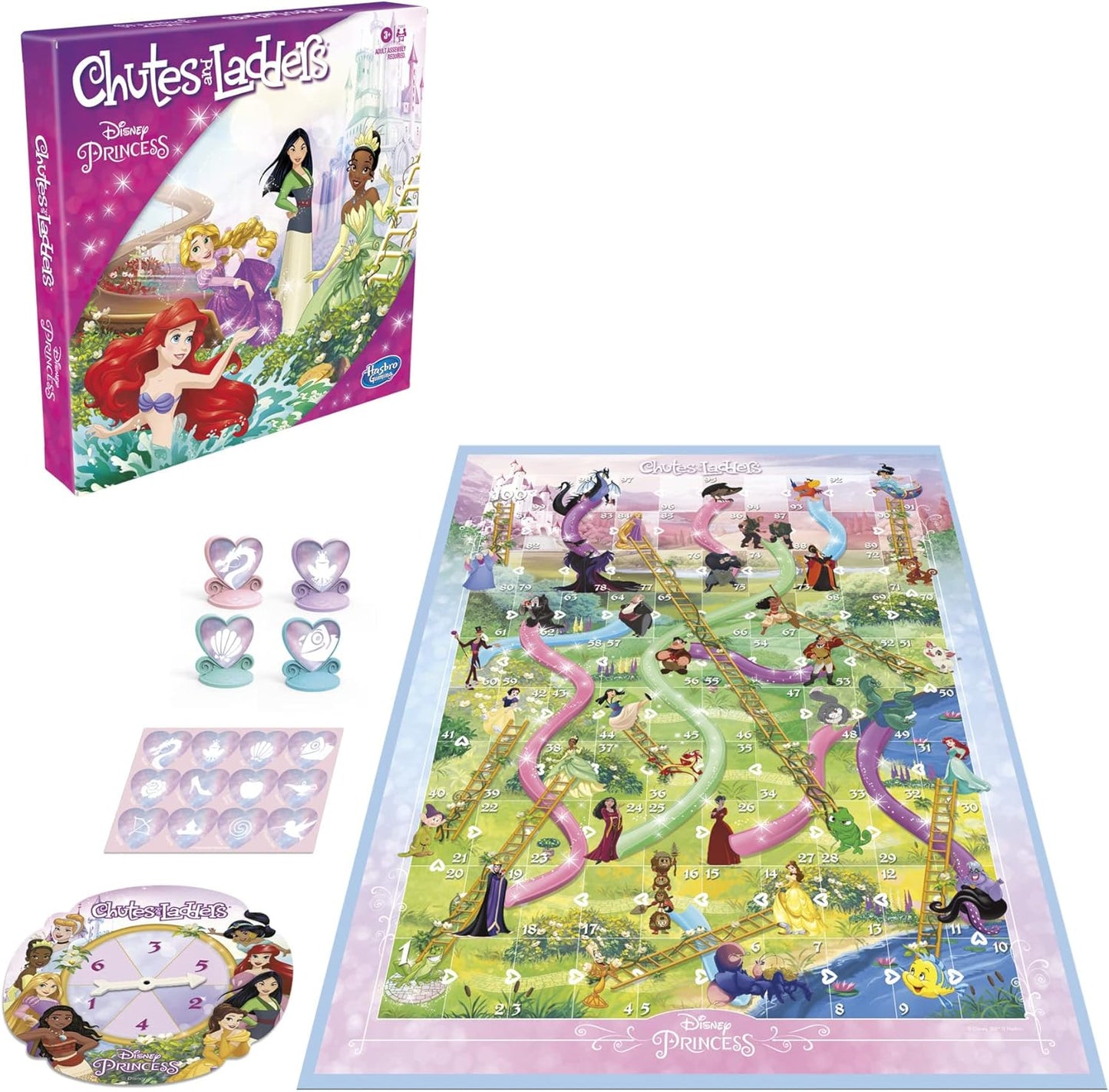 Hasbro_Gaming_Chutes_and_Ladders:_Disney_Princess_Edition_Board_Game_for_Kids_Ages_3_and_Up,_Easter_Gifts_for_Boys_and_Girls,_Preschool_Game_for_2-4_Players_(Amazon_Exclusive)