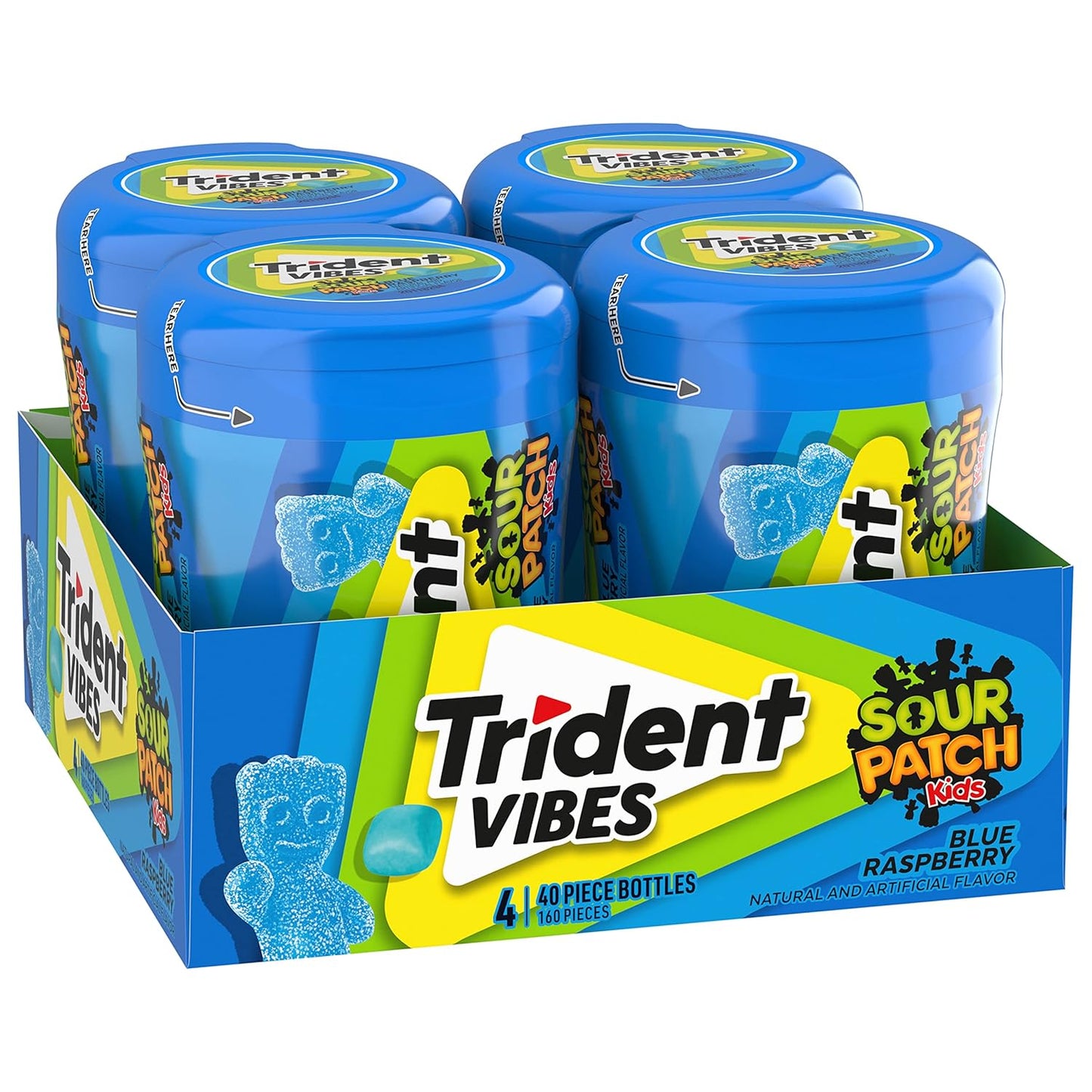 Trident_Vibes_SOUR_PATCH_KIDS_Blue_Raspberry_Sugar-Free_Chewing_Gum,_4_Bottles_of_40_Pieces_(160_Total_Pieces)