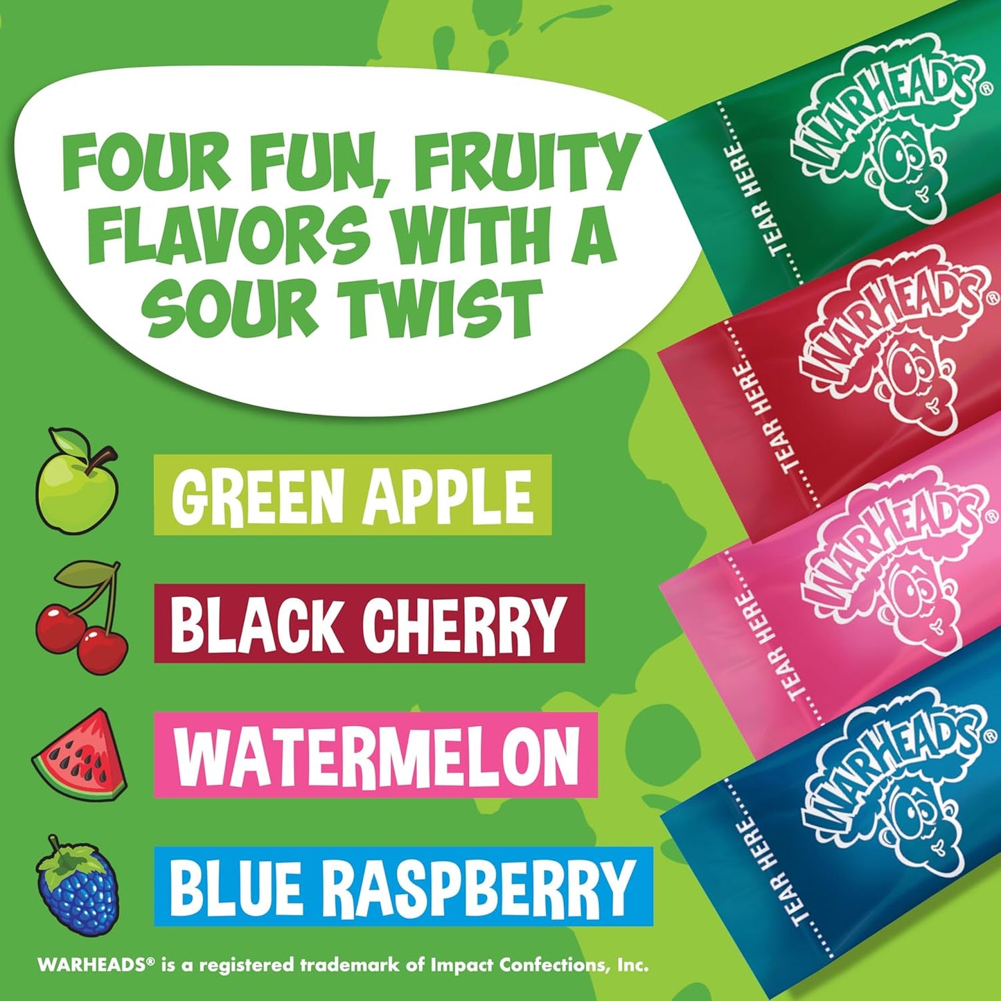 Warheads_Singles_To_Go_Sour_Drink_Mix,_30_Sticks,_Variety_Pack_(Green_Apple,_Black_Cherry,_Watermelon,_Blue_Raspberry),_Zero_Sugar,_Low_Calorie