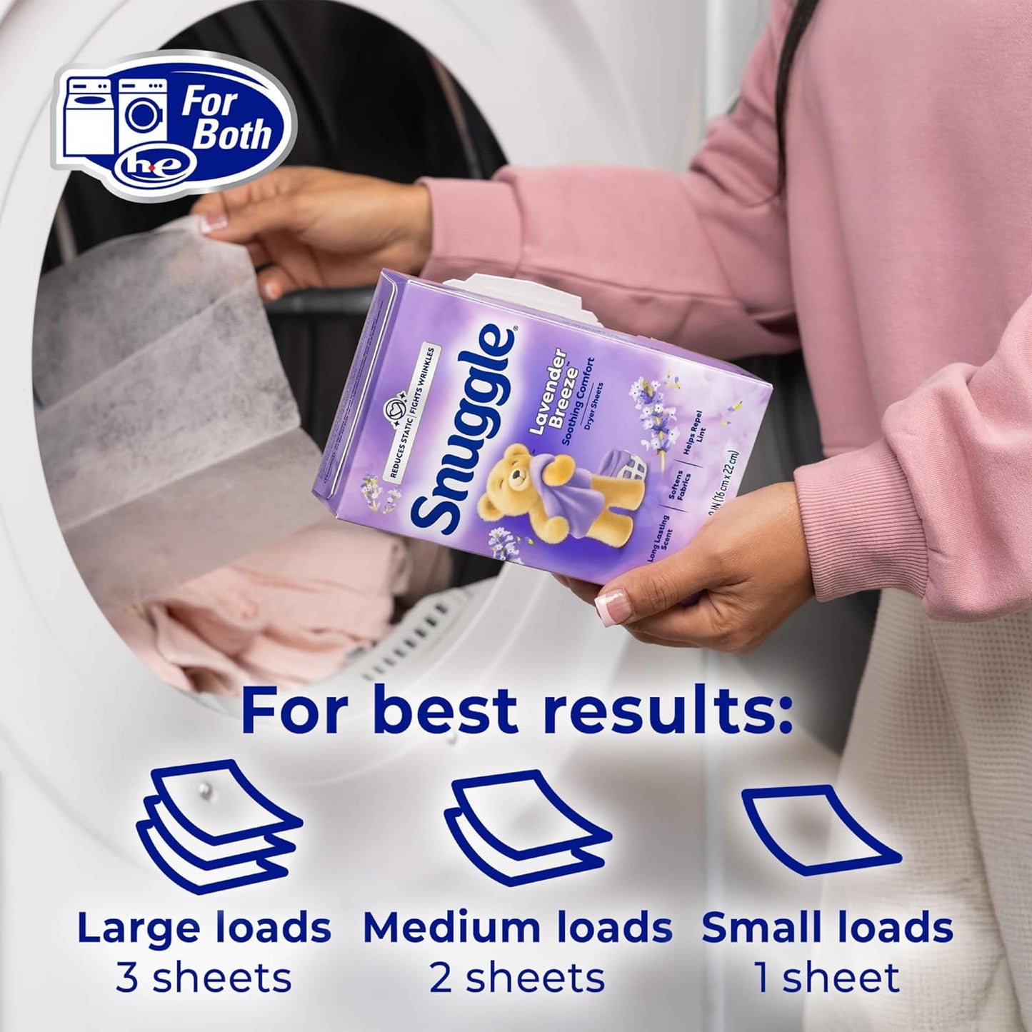 Snuggle_Fabric_Softener_Dryer_Sheets,_Lavender_Breeze_Soothing_Comfort,_230_Ct,_Long-Lasting_Fresh_&_Clean_Scent,_Softens_Fabric,_Reduces_Static,_Fights_Wrinkles,_Helps_Repel_Lint_&_Pet_Hair,_HE_Safe