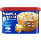 Maxwell House International Vanilla Caramel Latte Café-Style Instant Coffee Beverage Mix, 8.7 oz. Canister