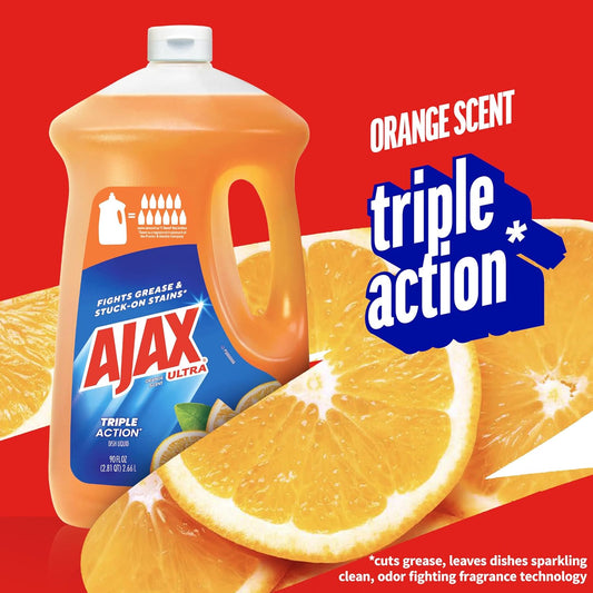 Ajax_Ultra_Liquid_Dish_Soap_Orange_Scent,_Triple_Action,_90_fl_oz_Bottle